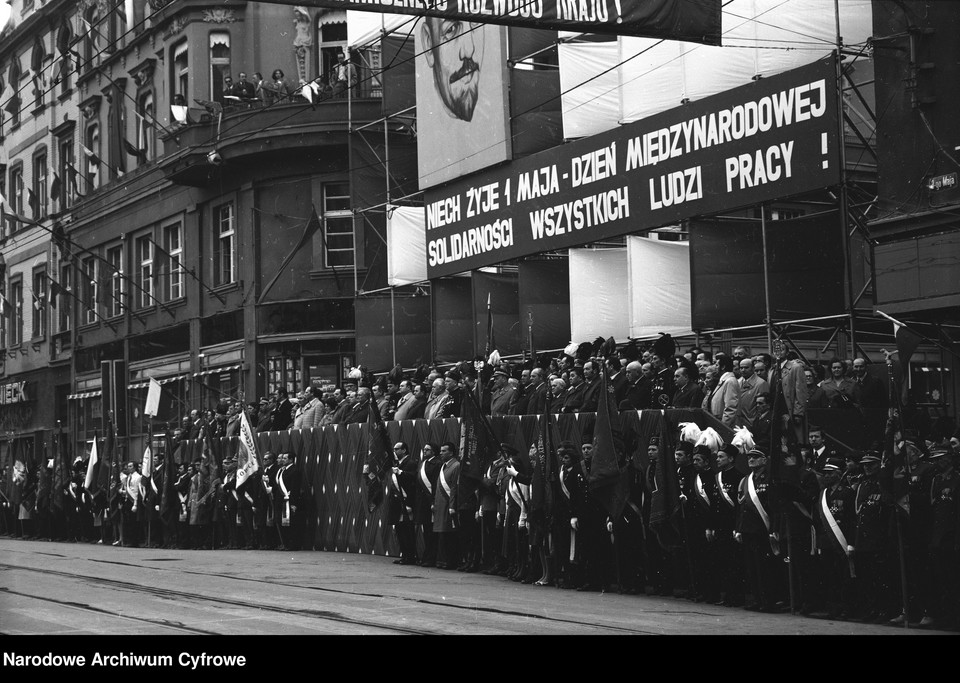 Obchody Święta Pracy w Katowicach/ 1975 rok