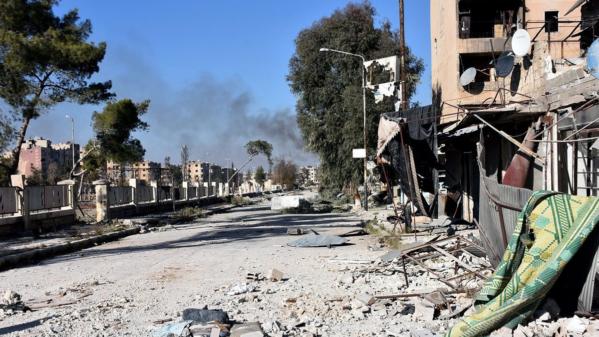 SYRIA ALEPPO CONFLICT (Syrian soldiers in Aleppo's eastern Masaken Hanano area)