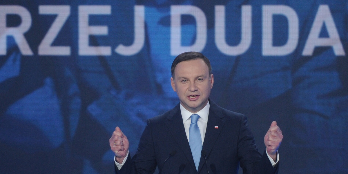 Andrzej Duda, kandydat PiS na prezydenta podczas swojej konwencji