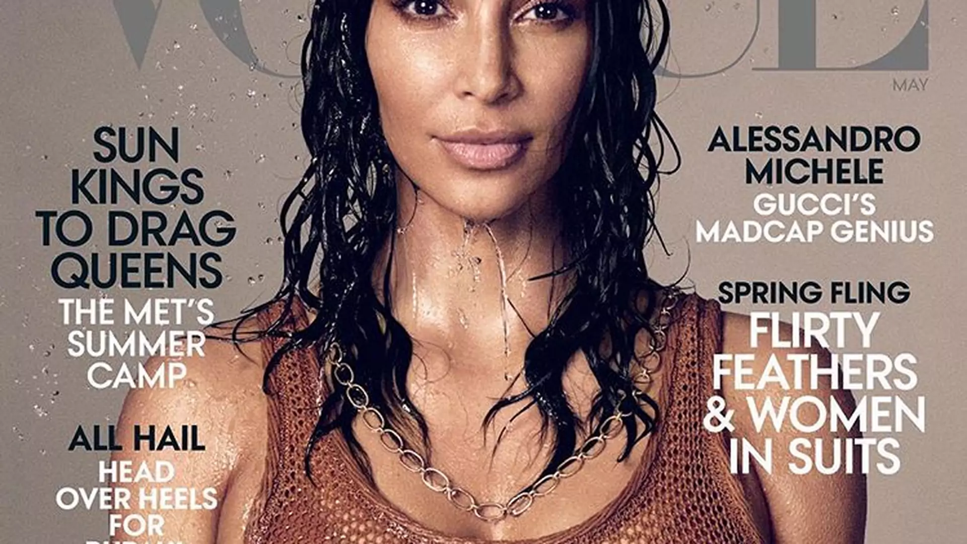 Kim Kardashian na okładce majowego Vogue'a