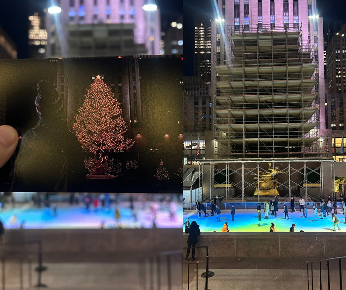 Rockefeller Center w 1992 i 2023 roku