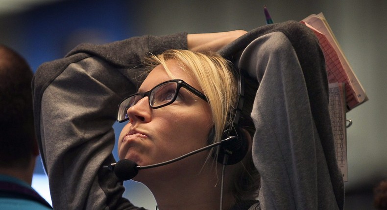 A trader at the CME.Scott Olson/Getty Images