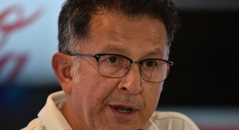 Juan Carlos Osorio, pictured October 2018, who took Mexico to the round of 16 at the 2018 World Cup before losing to Brazil, had looked set to make a winning start in his new job