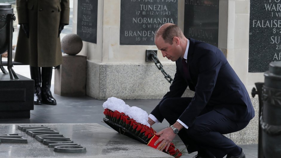 Książę William złożył kwiaty na Grobie Nieznanego Żołnierza