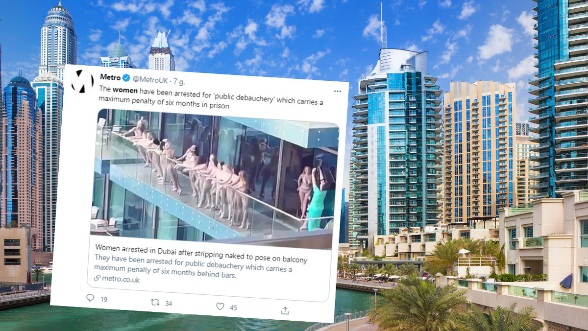 Dubaj. Modelki pozowały nago na balkonie w Dubaju. Zostały aresztowane