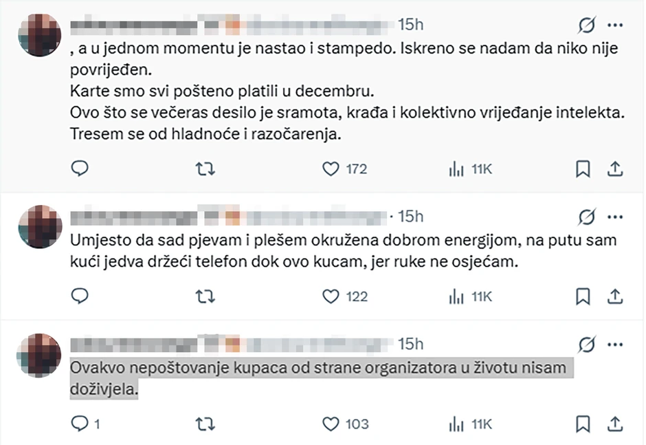 Komentari nakon Čolinog koncerta