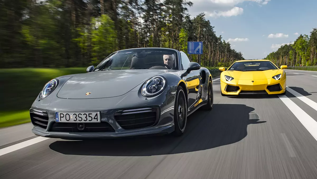 Lamborghini Aventador Coupe vs. Porsche 911 Tubo Cabrio