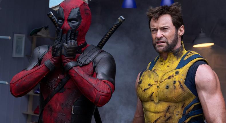 Ryan Reynolds and Hugh Jackman in Deadpool & Wolverine.Jay Maidment/20th Century/Marvel Studios