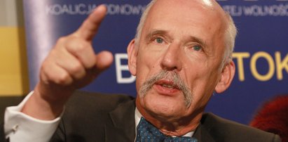 Janusz Korwin-Mikke zwyzywany przez brytyjskiego dziennikarza: "Jesteś obrzydliwą szowinistyczną świnią"