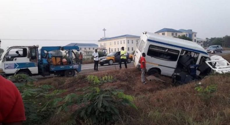 Accident on Tema motorway