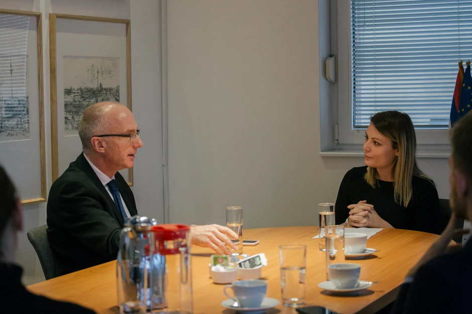 Tomas Šib, nemački ambasador u Srbiji, u razgovoru sa urednicom "Blica" Milanom Pejić