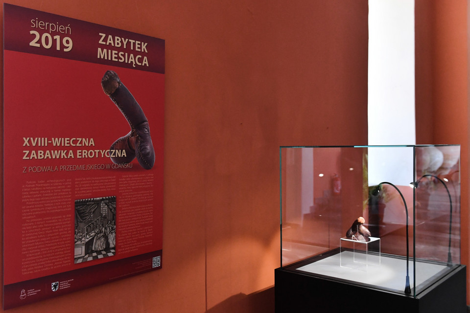 Zabawka erotyczna z XVIII w. w Muzeum Archeologicznym w Gdańsku