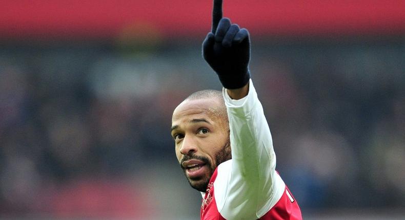 Arsenal's all-time top goalscorer Thierry Henry is part of a takeover bid for the club lead by Spotify co-founder Daniel Ek Creator: GLYN KIRK