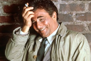 Peter Falk jako inspektor Columbo