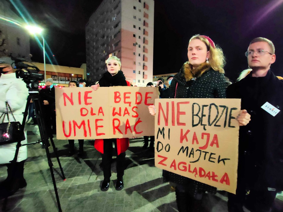 Protest pod hasłem "Ani jednej więcej" w Szczecinie