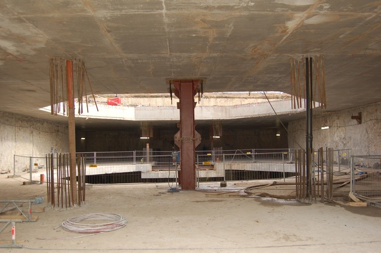 Budowa II linii metra w Warszawie. Stacja Powiśle (1). 26.10.2012 Fot. Materiały prasowe
