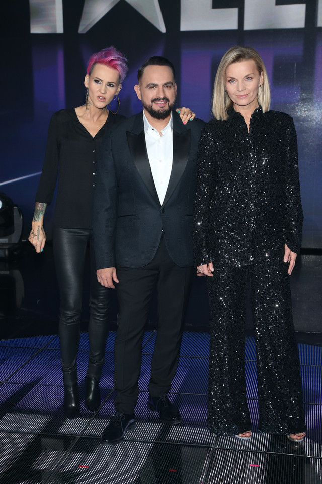 Agnieszka Chylińska, Agustin Egurrola i Małgorzata Foremniak w finale "Mam talent!"