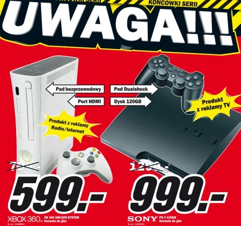 Wielka wyprzedaż w Media Markt, czyli Xbox 360 i PlayStation 3 przecenione