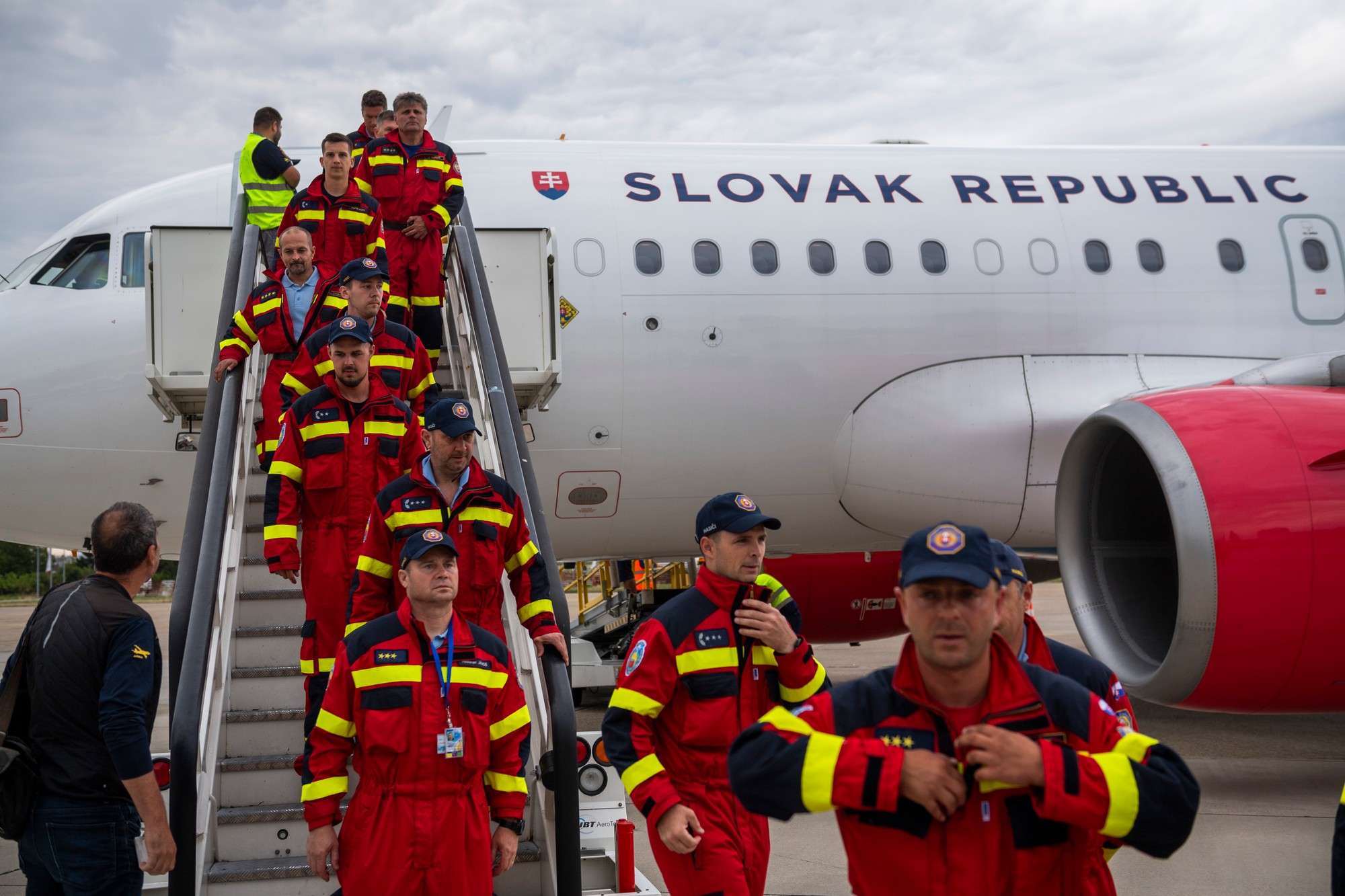 Odlet slovenských hasičov do Grécka.