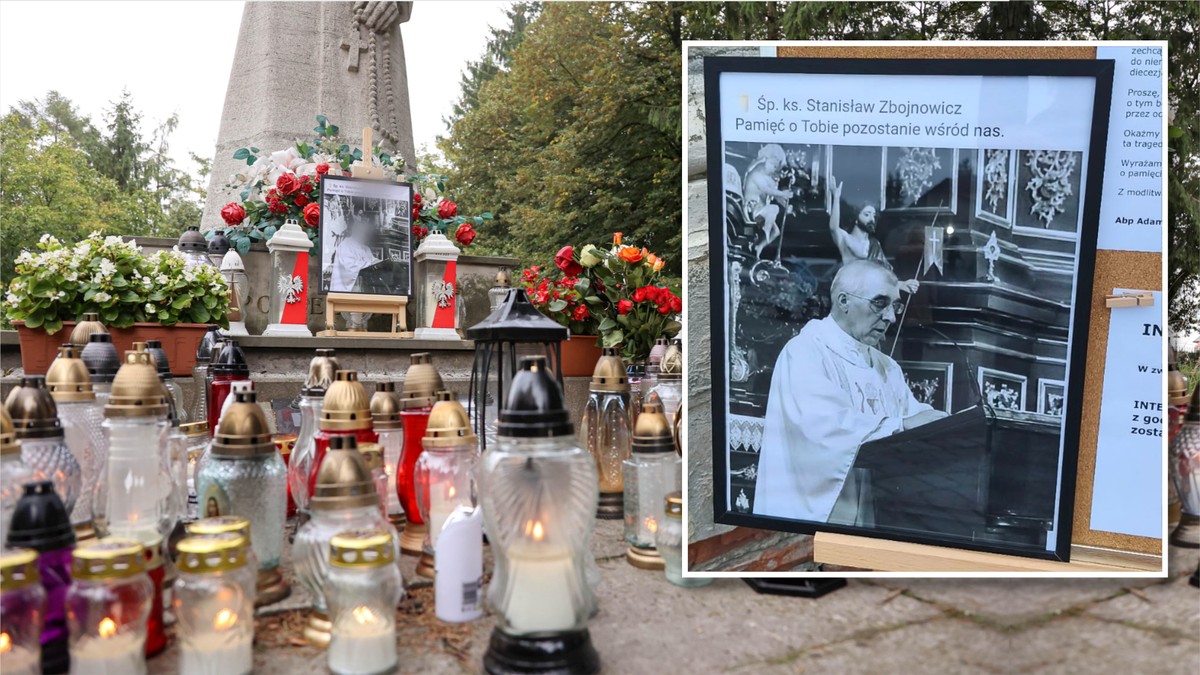 Mieszkańcy Jarosławia modlą się za zabitego księdza przy pomniku Popiełuszki