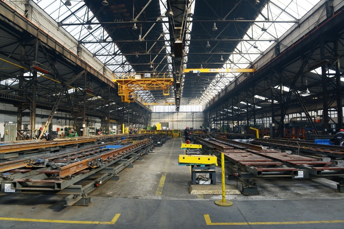 Zakład produkujący rozjazdy w miejscowości Zawadzkie pod Opolem. Źródło: Track Tec