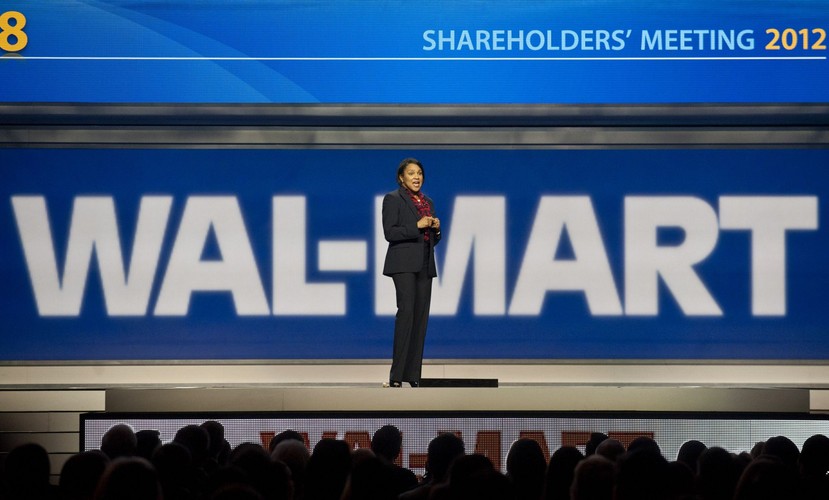 <b>Miejsce 3. Wal-Mart Stores</b> z przychodami 446,950mld dol. i zyskiem 15,699 mld dol.