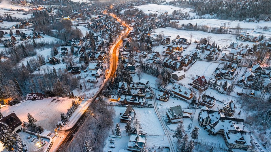 Zakopane z lotu ptaka