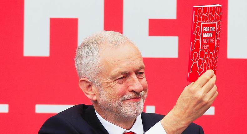 Jeremy Corbyn launches Labour manifesto.