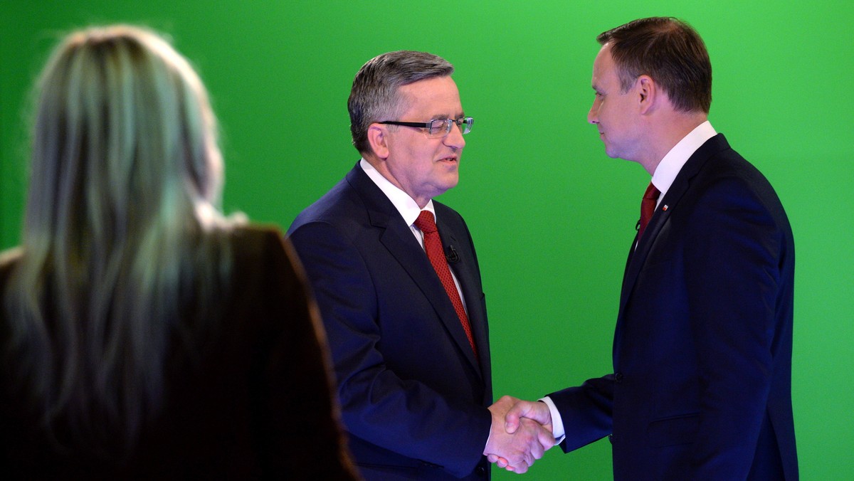 WARSZAWA WYBORY II TURA KOMOROWSKI DUDA DEBATA (Andrzej Duda, Bronisław Komorowski)