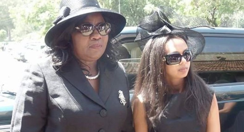 Ida Odinga with her daughter In-law Lwam Bekele