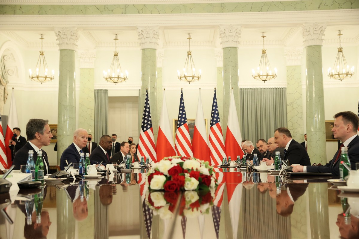 Joe Biden, Andrzej Duda, Mariusz Błaszczak, Zbigniew Rau, Piotr Naimski, Jakub Kumoch, Antony Blinken