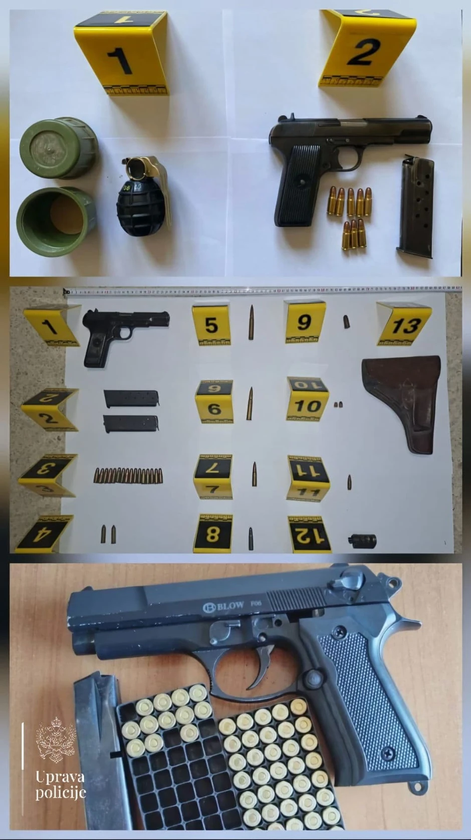Policija zaplenila i oružje 