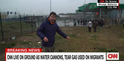 Reporter CNN trafił w sam środek szturmu na polską granicę. Oto jego relacja