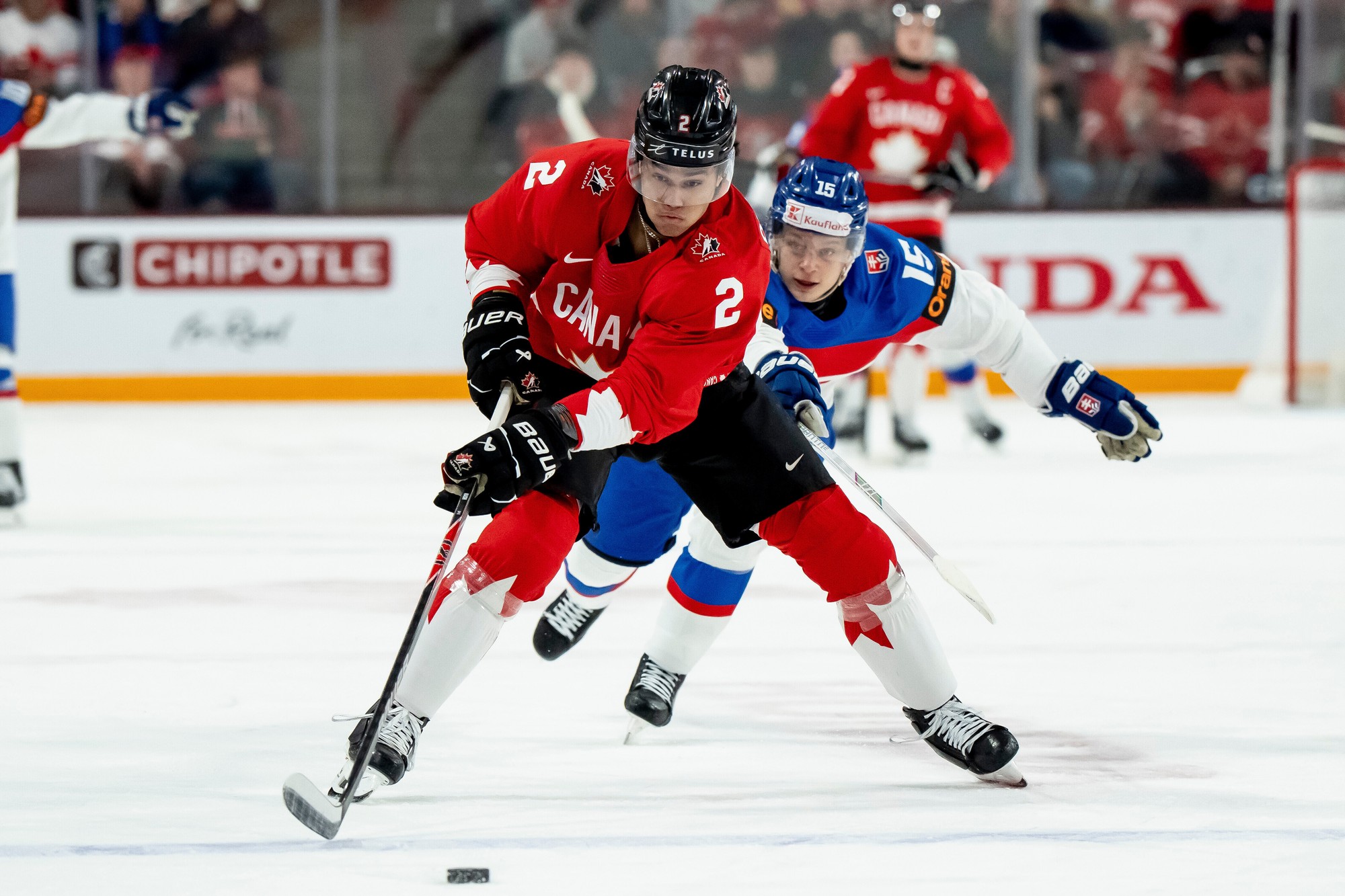 MS v hokeji U20: Kanada - Slovensko. 