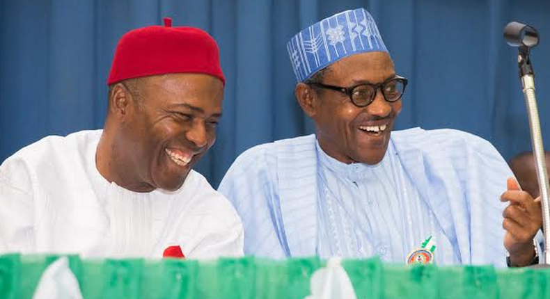 Ogbonnaya Onu and President Muhammadu Buhari (PG)