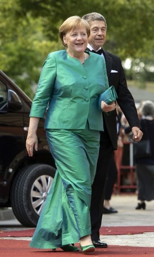 Angela Merkel z mężem