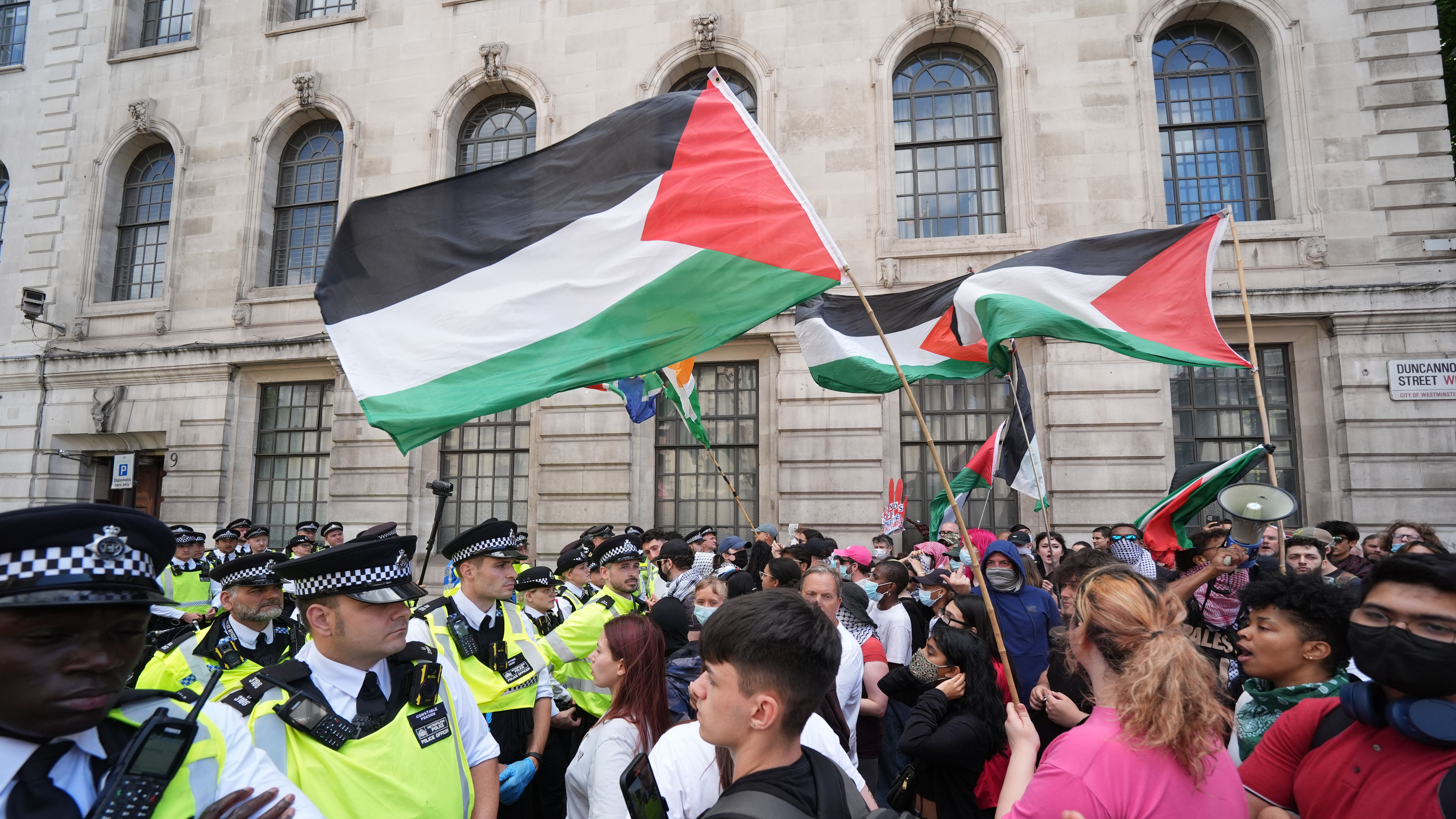 Westminster protest: 4 arrested as MPs ban Palestine Action