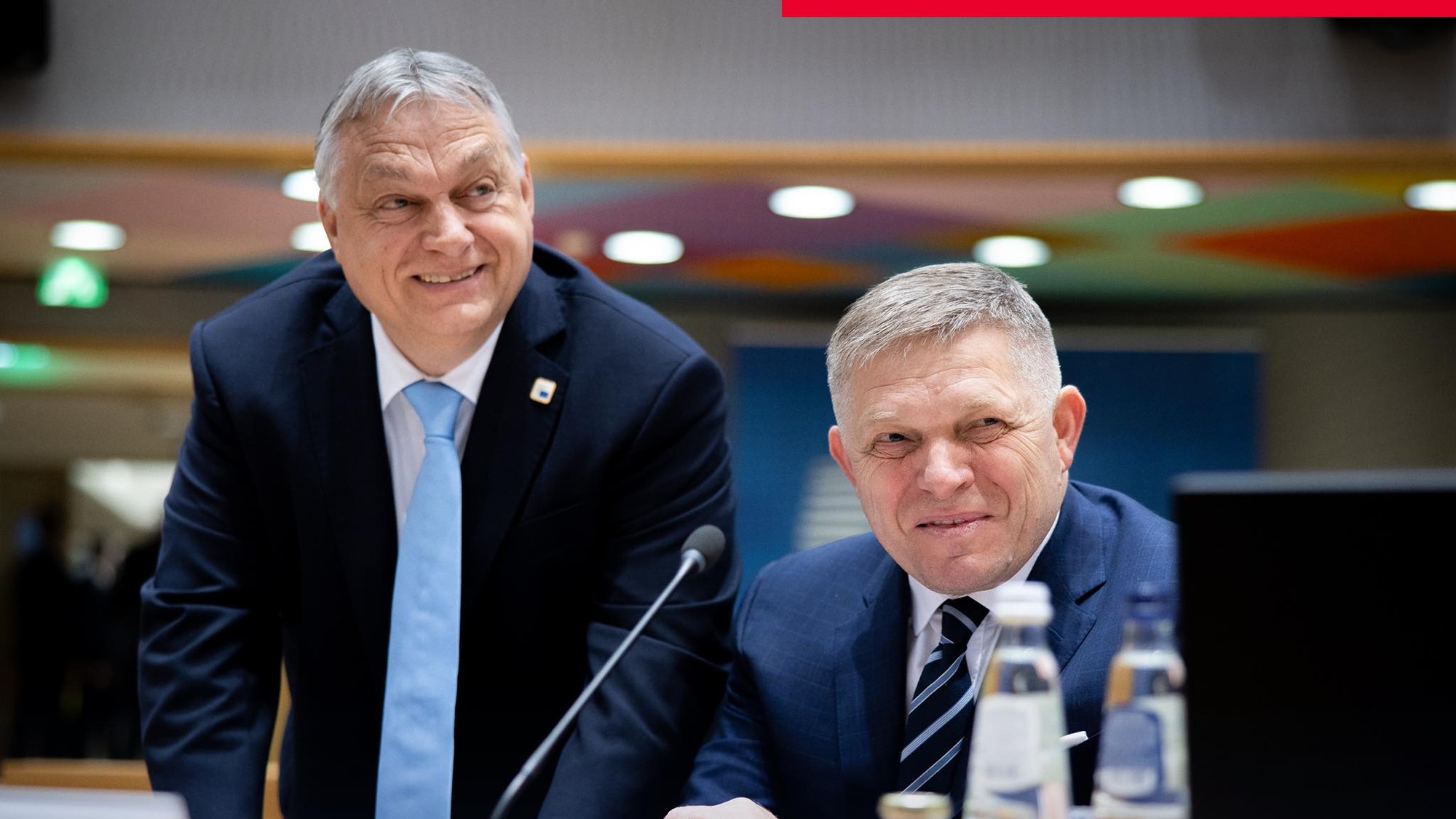 Viktor Orbán a Fobert Fico v Bruseli