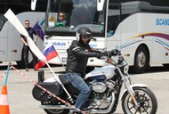 OŚWIĘCIM MUZEUM AUSCHWITZ MOTOCYKLIŚCI