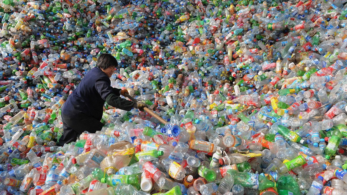 Centrum recyklingu w Hefei, prowincja Anhui, Chiny