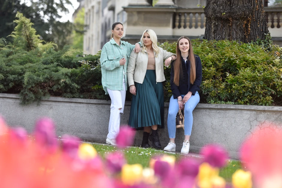 Anna Lazarević, Ruža Rupić i Lea Stanković