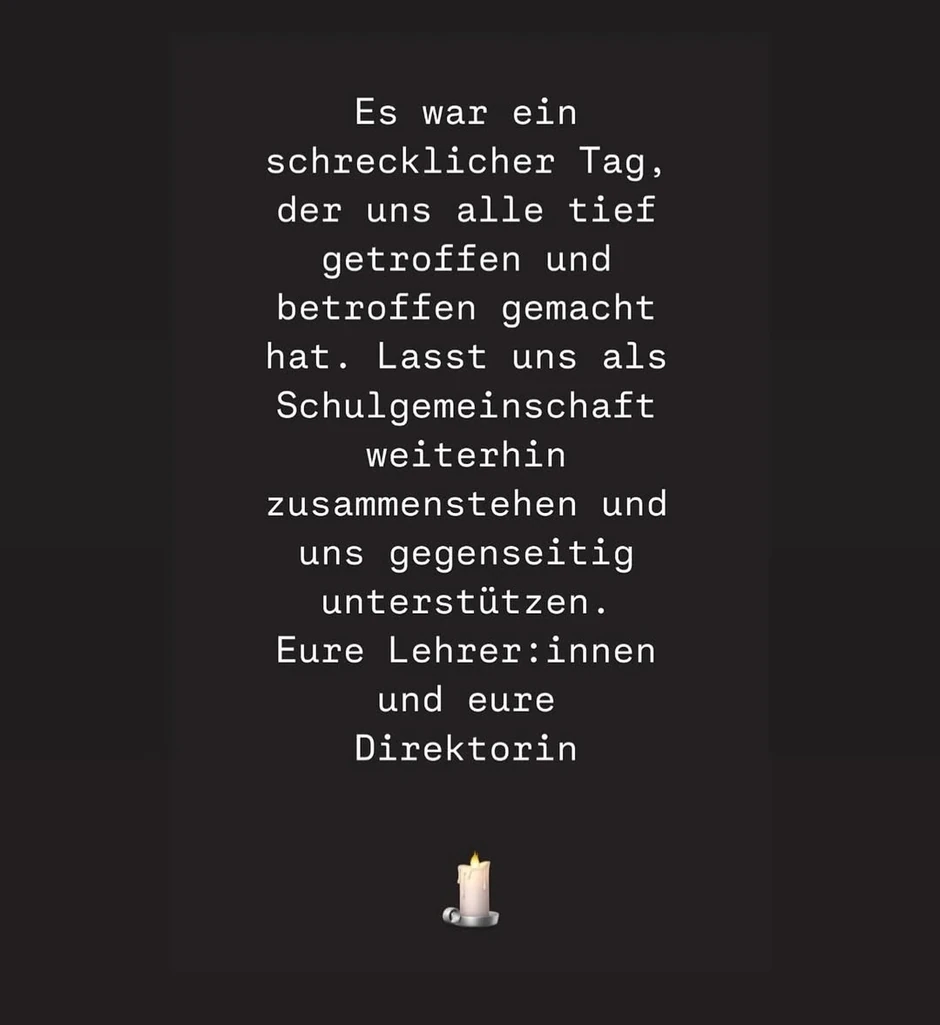 Poruka škole u kojoj se dogodio Masakr