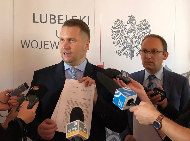 Od lewej: Przemysław Czarnek i Radosław Brzózka