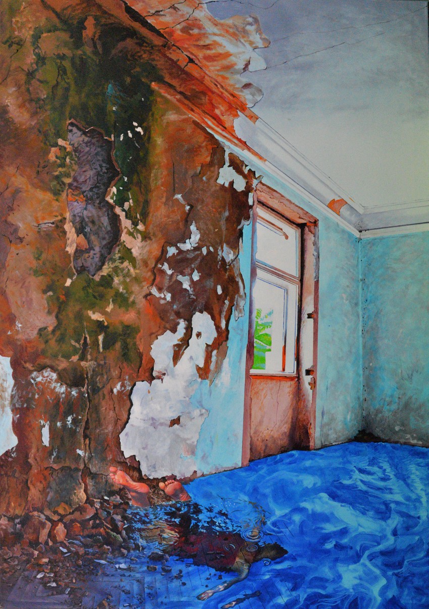 Kometa, 2016, 200x140 cm, ulje na platnu