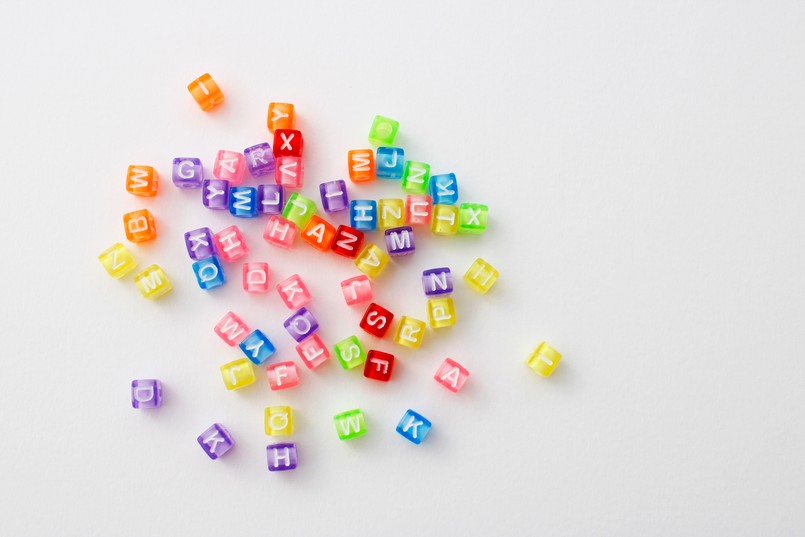 Quiz litery Colorful,Cube-shaped,Beads,With,Letters,For,Making,Necklaces,And,Bracelets