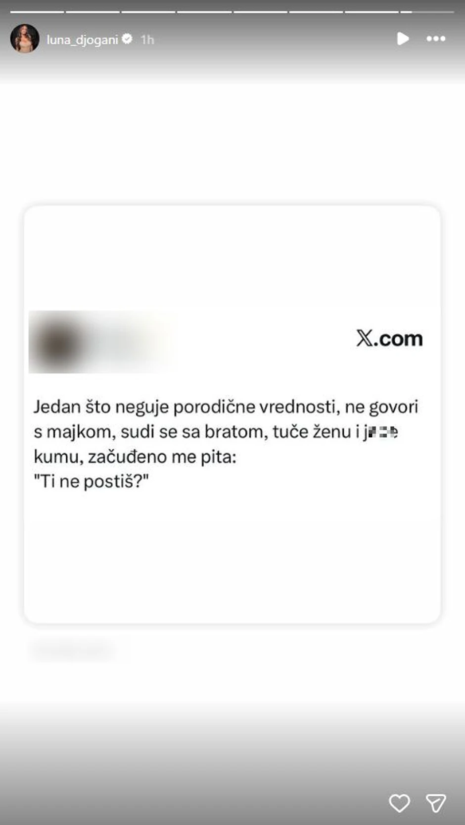 Luna Đogani, objava