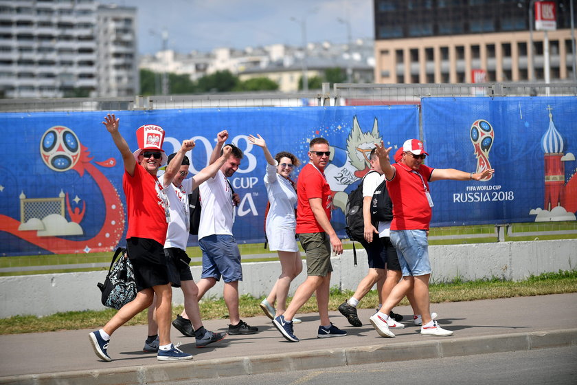 Mundial 2018 w Rosji: Plac Czerwony opanowany przez polskich kibiców