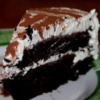 Fehércsokoládés-trüffeles torta
