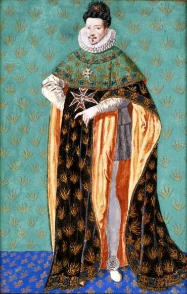 Portret Henryka III Walezego w stroju orderowym Orderu Ducha Świętego z około 1610 roku