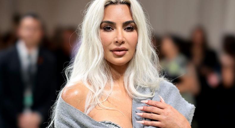 Kim Kardashian attends the 2024 Met Gala. Dimitrios Kambouris/Getty Images for The Met Museum/Vogue